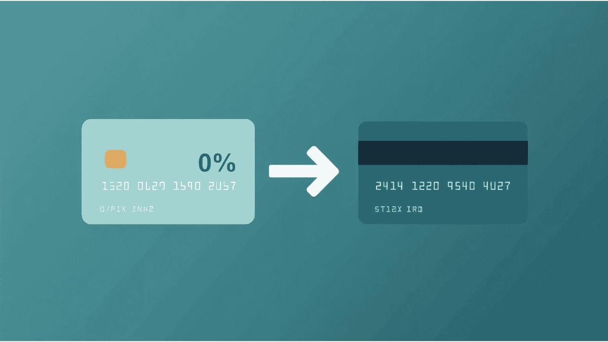 balance transfer credit cards showing 0 percent APR and debt payoff savings