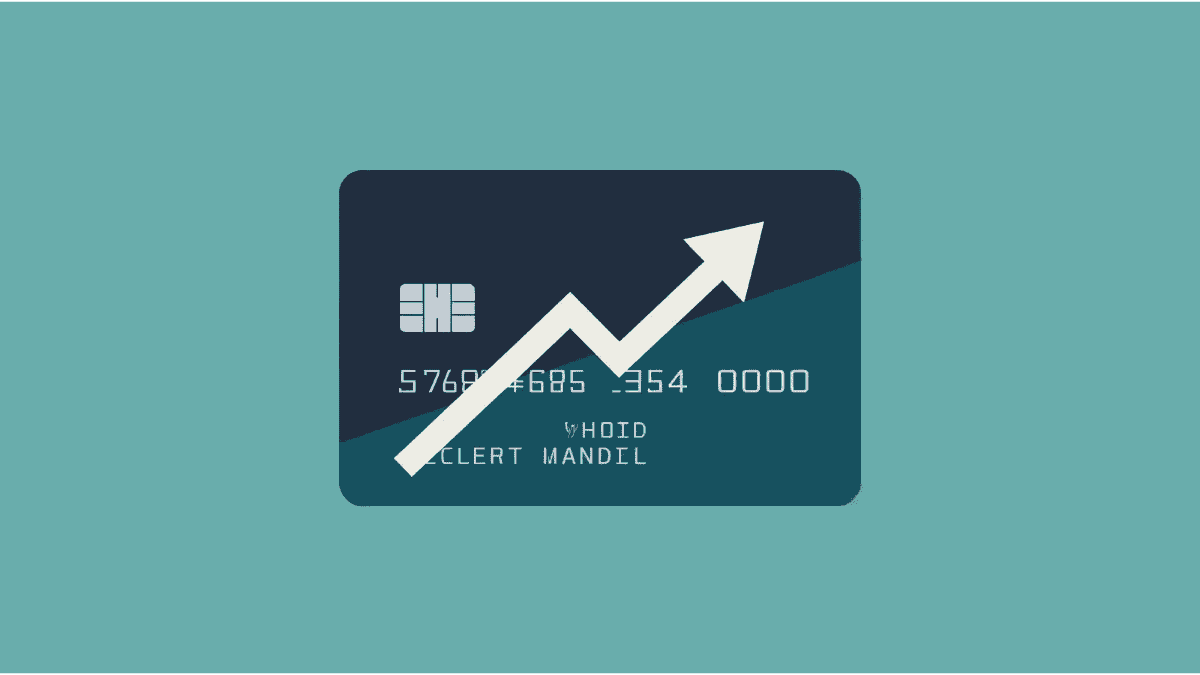 credit limit increase request showing higher credit limit and improved score