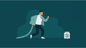 how to stop living paycheck to paycheck showing escape plan from debt cycle